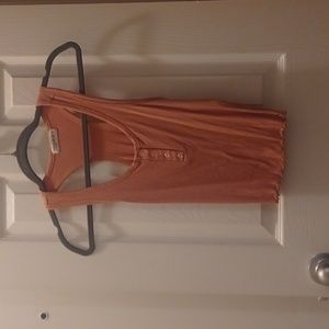 Popular 21 Pink Ribbed Racerback Crop Tank Top - Size Small